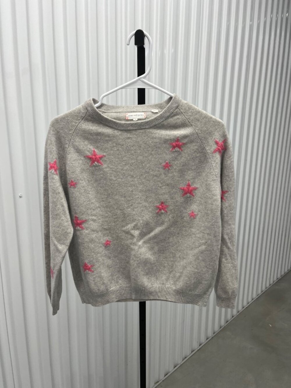 Chinti and Parker Slouchy Star Cashmere Print Sweater Size S